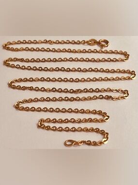 ✨RARE UNOAERRE 1 AR Vintage 50s 18k 750 Solid Gold Chain Necklace Made In Italy